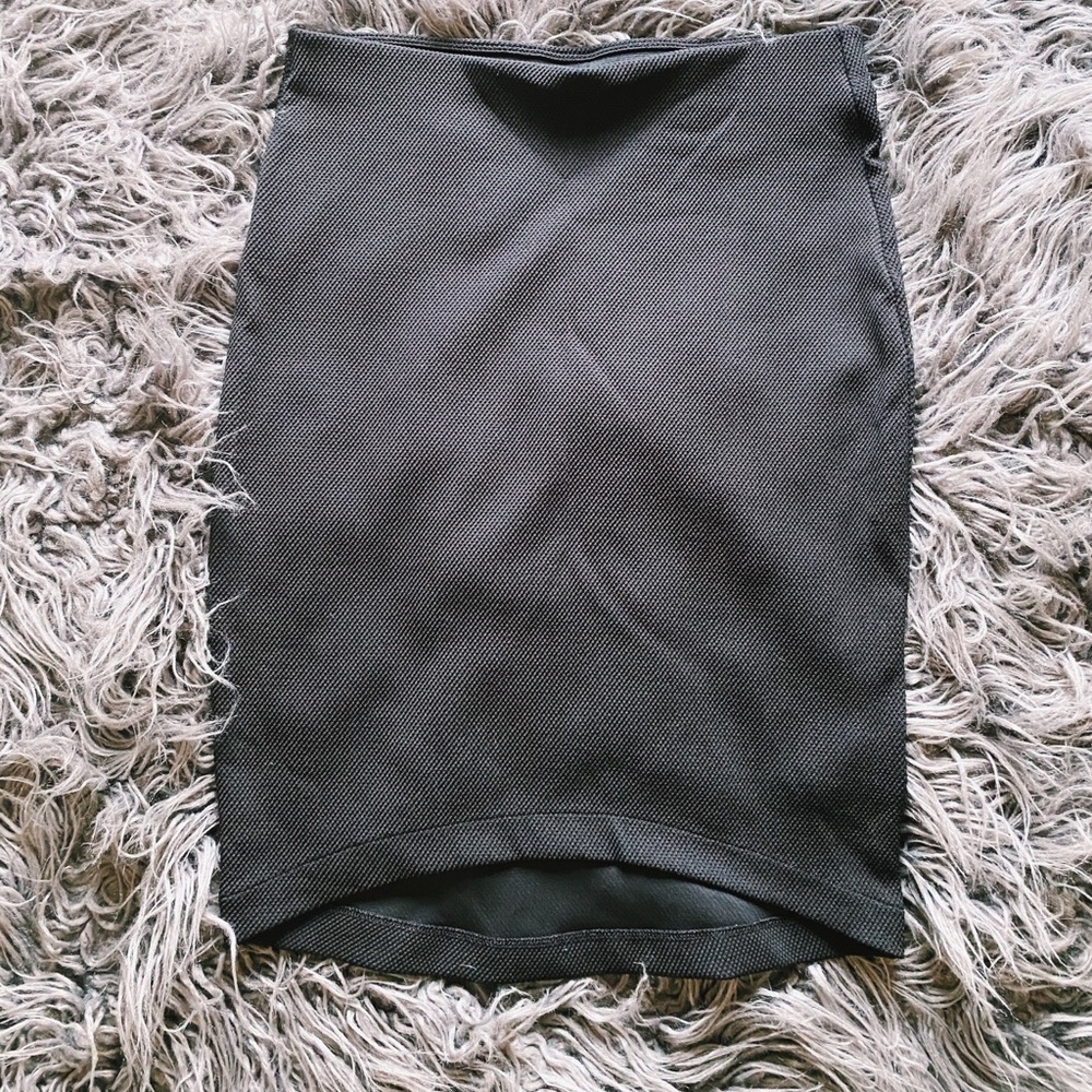 🖤🦇Black Textured Pencil Skirt